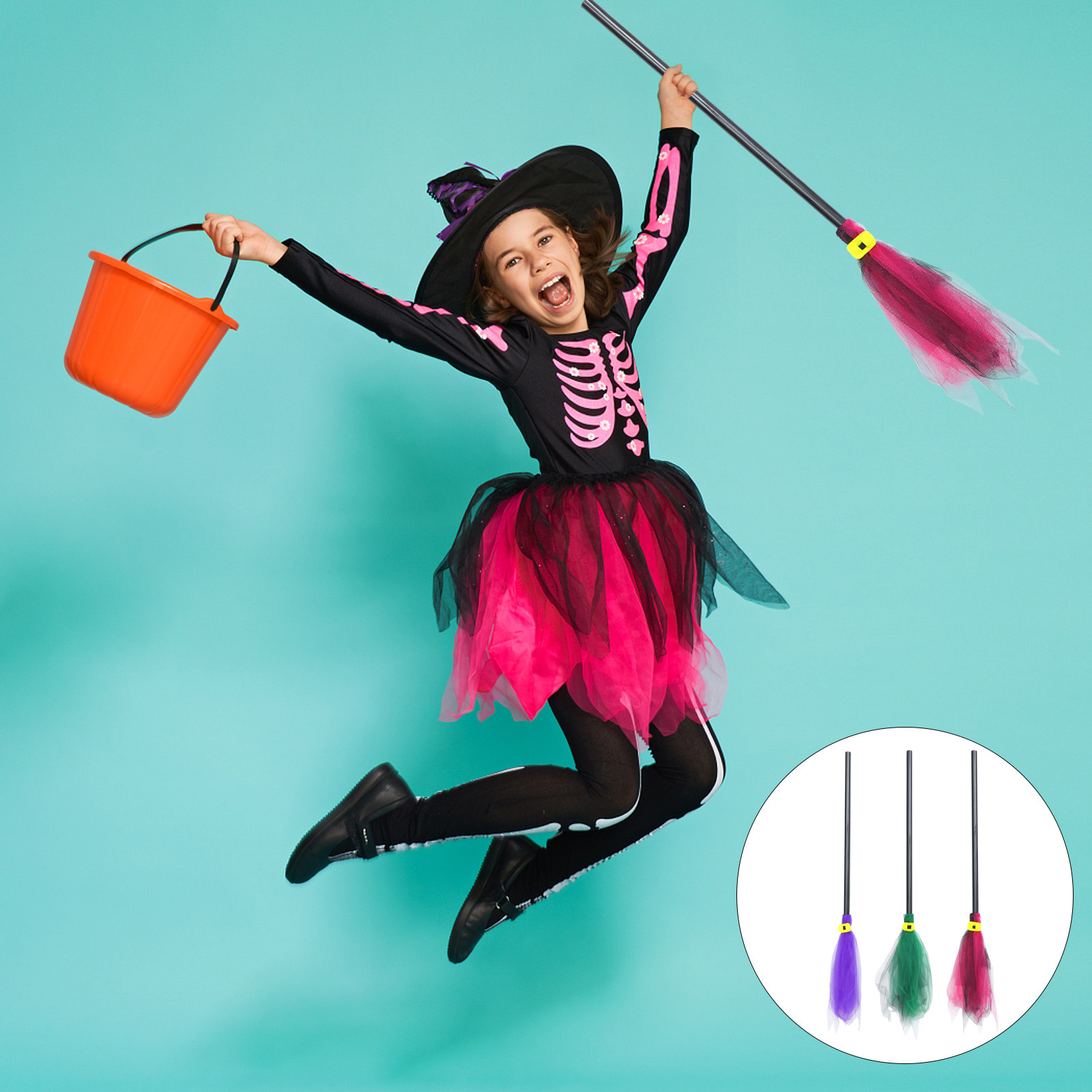 Easy Cosplay Prop - Halloween witch broom props for teen