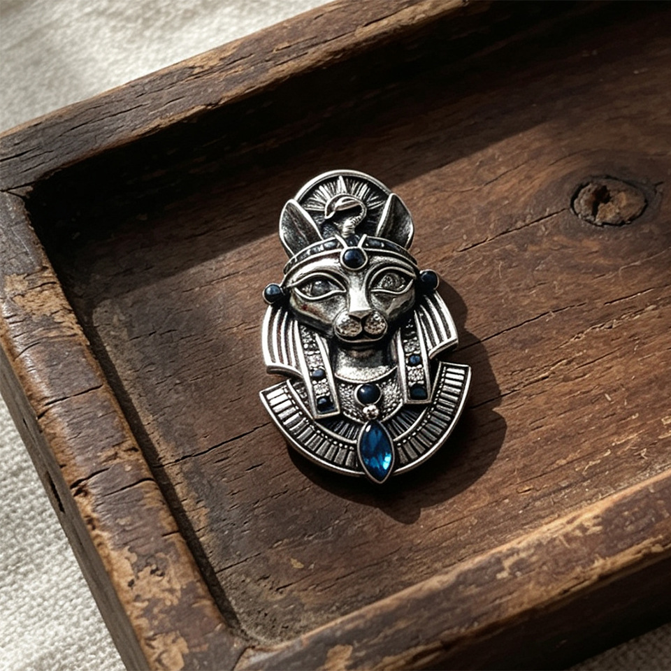 Cosplay Prop - Medieval Halloween Bastet Cosplay Prop Brooch