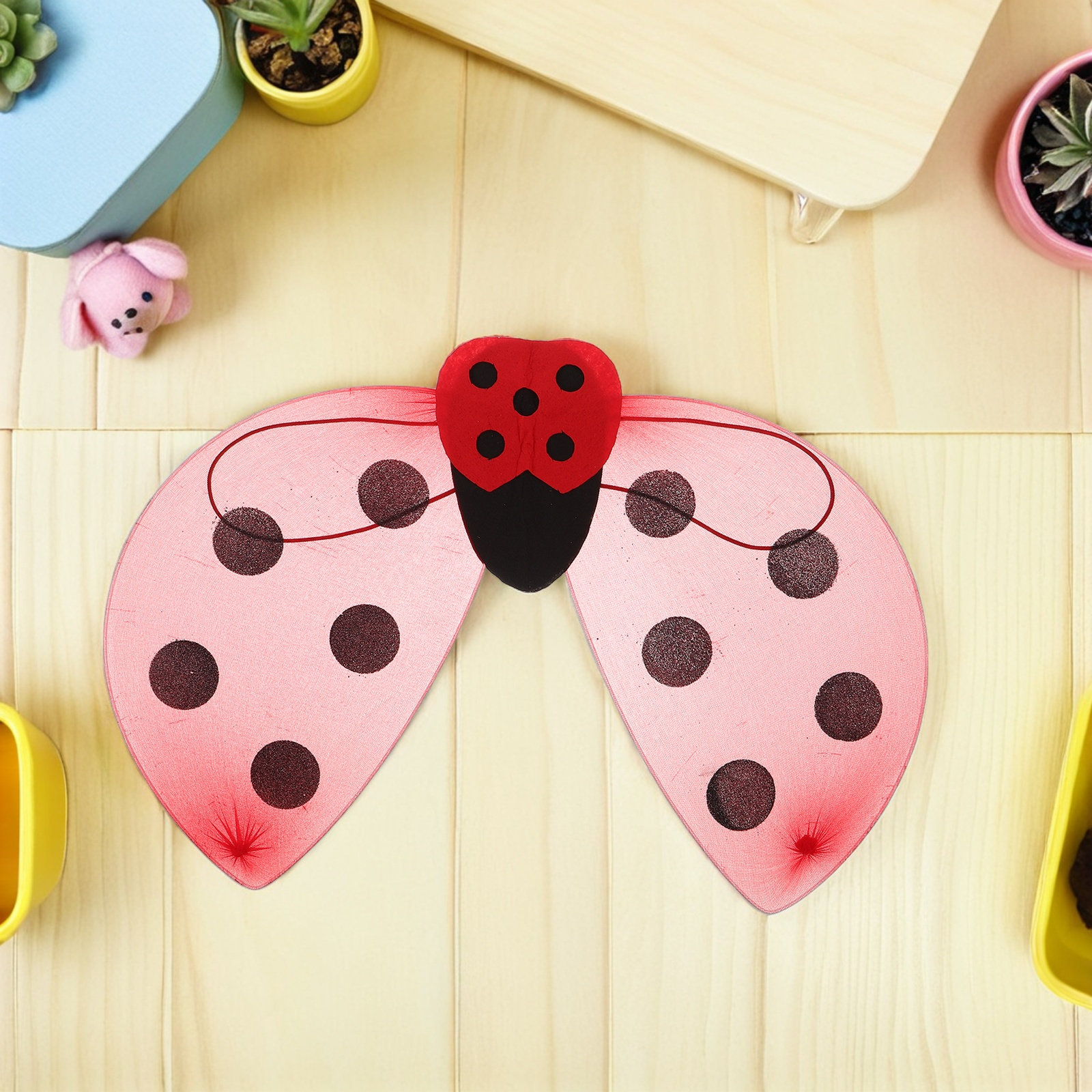 Ladybug Wings for Dress Up Cos - Easy Cosplay Prop 评论和价格