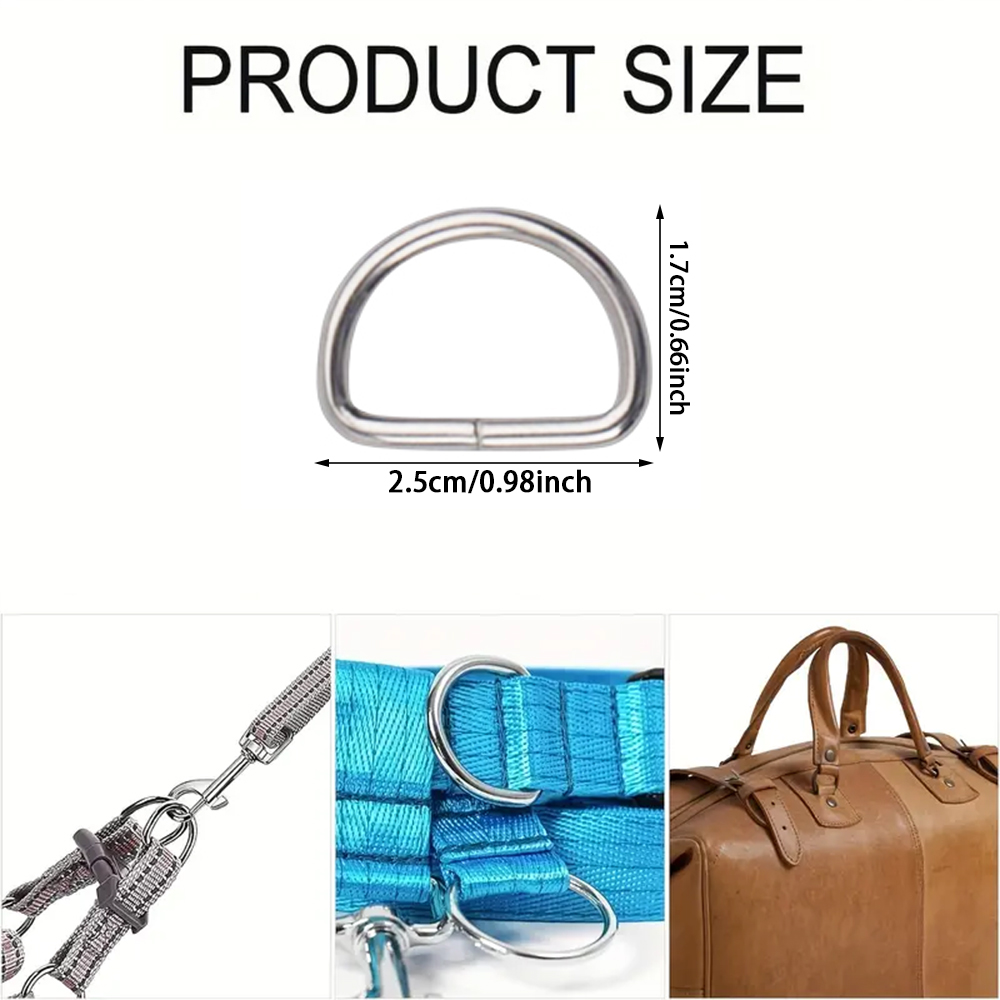 38/58/80 Pcs D Rings Metal Buc - D Ring Strap 评论和价格
