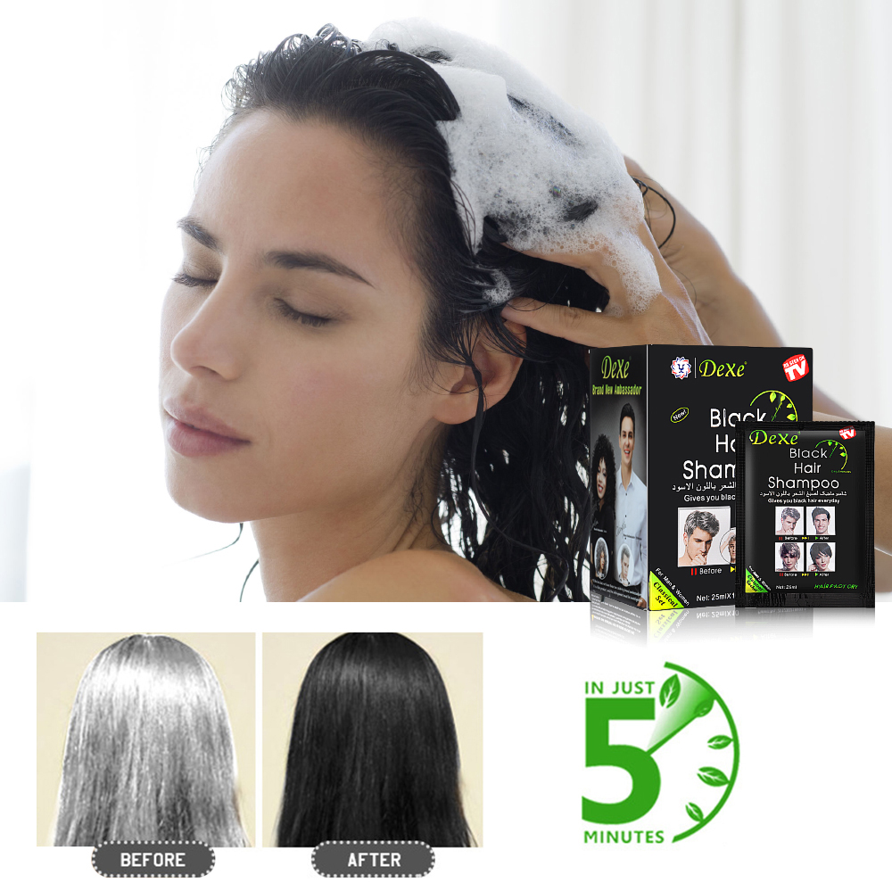 10 Pcs Fast Black Hair Shampoo - Hair Spray Color 评论和价格