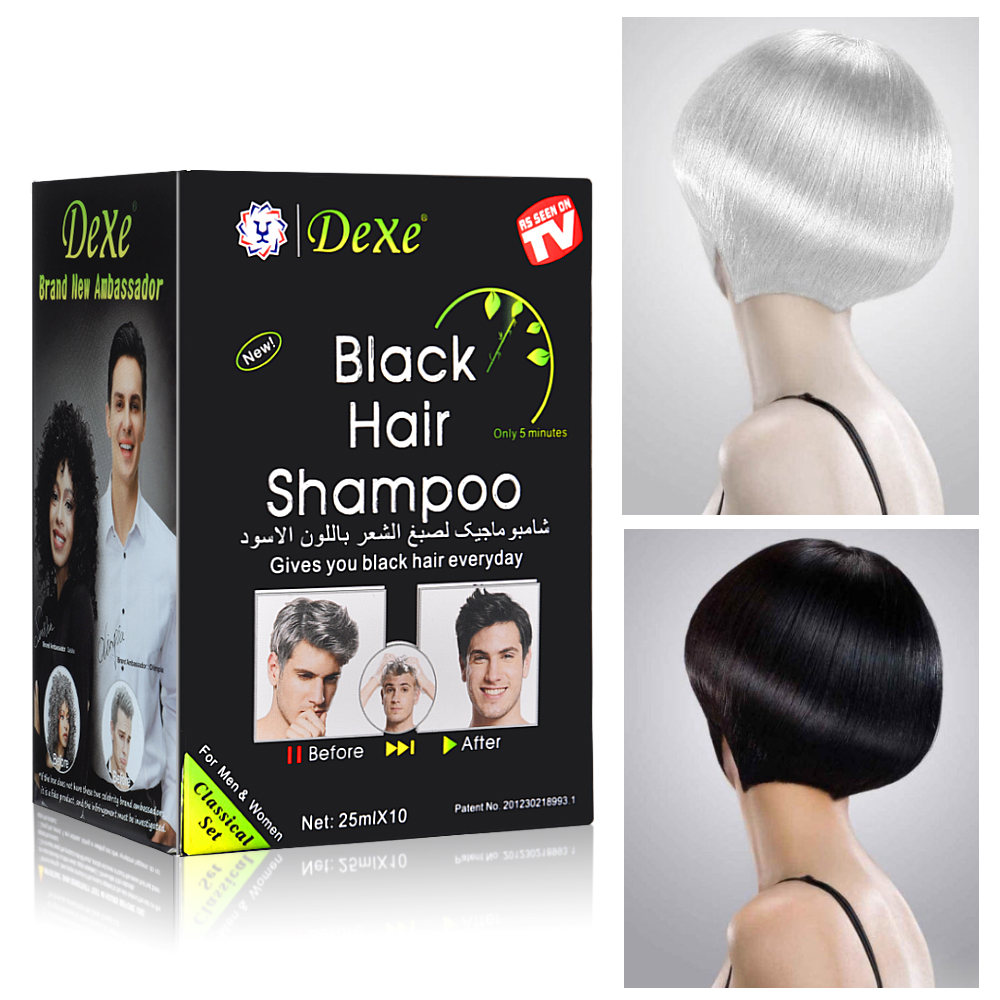 10 Pcs Fast Black Hair Shampoo - Hair Spray Color 评论和价格