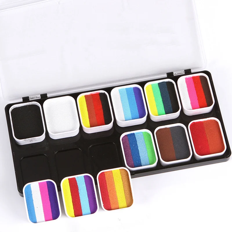 Multicolor Body Face Painting  - Cosplay Prop Paint 评论和价格