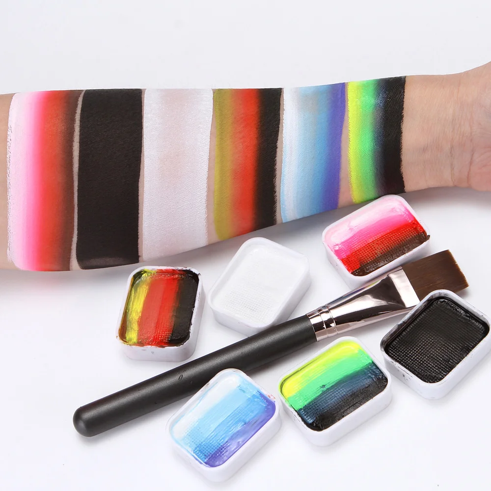 Multicolor Body Face Painting  - Cosplay Prop Paint 评论和价格