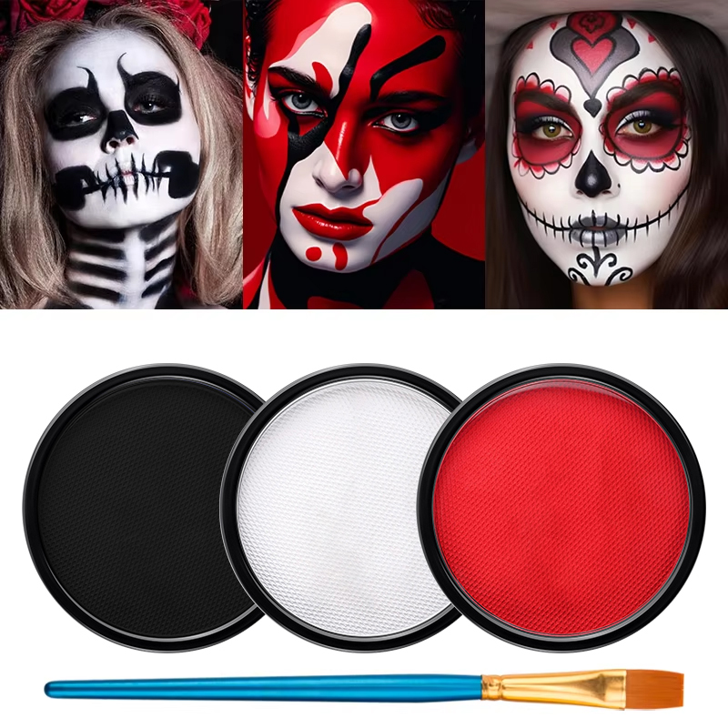 3pcs Black White Red Water‑Bas - Cosplay Prop Paint 评论和价格