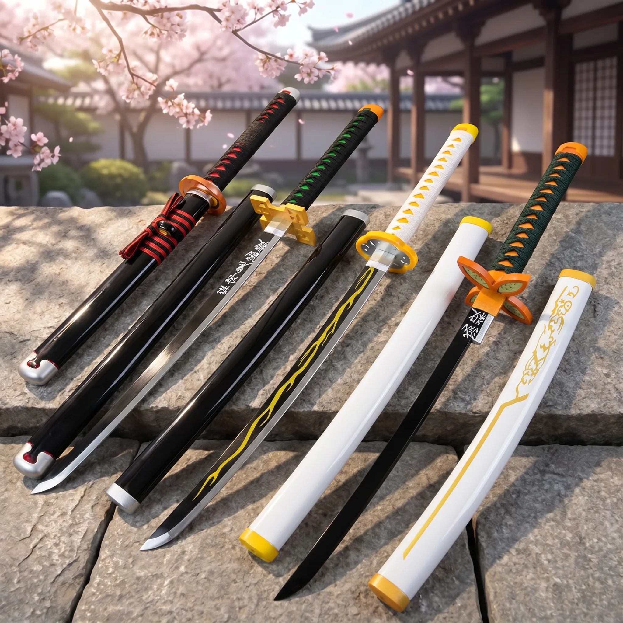 72 104cm Demon Slayer Katana T - Cosplay Prop Dagger 评论和价格